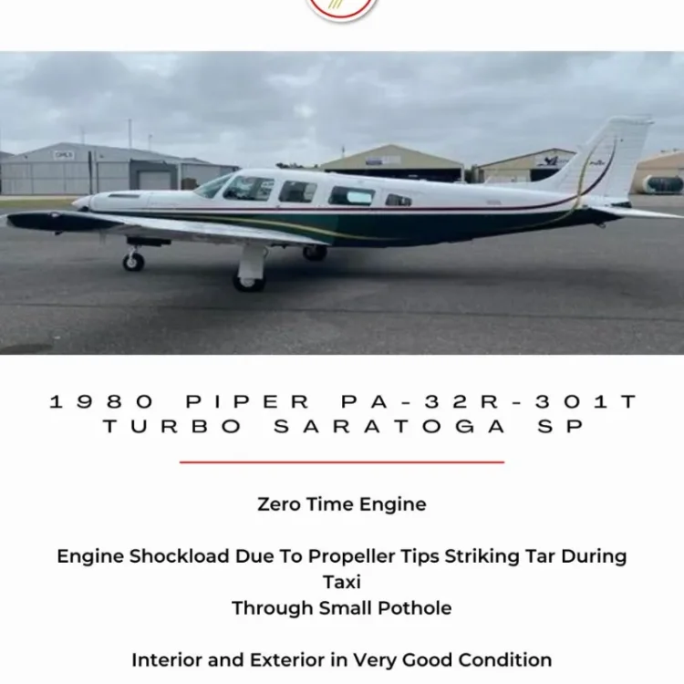 1980 Piper PA-32R-301T Saratoga Turbo SP