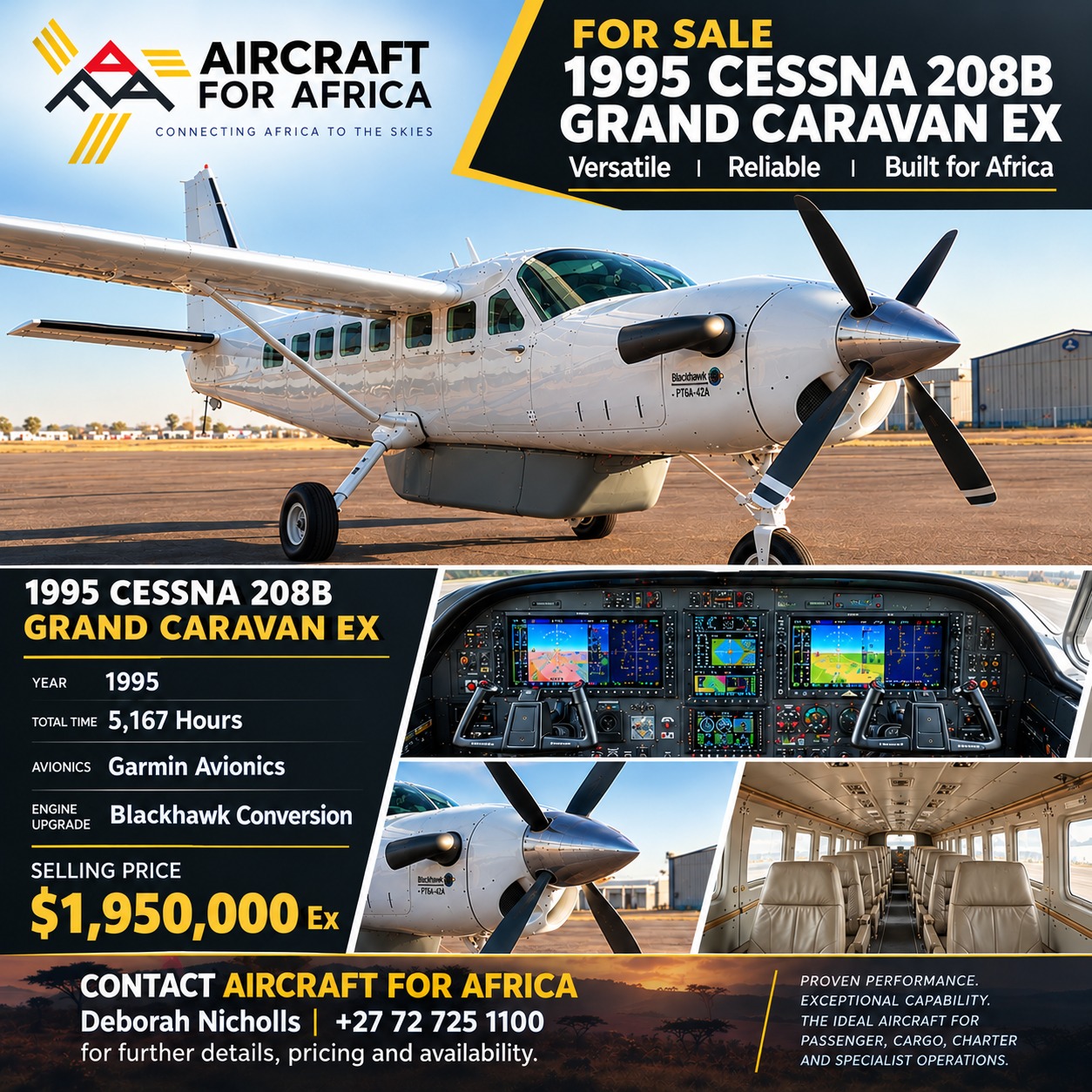 1995 Cessna 208B Grand Caravan - Blackhawk Conversion